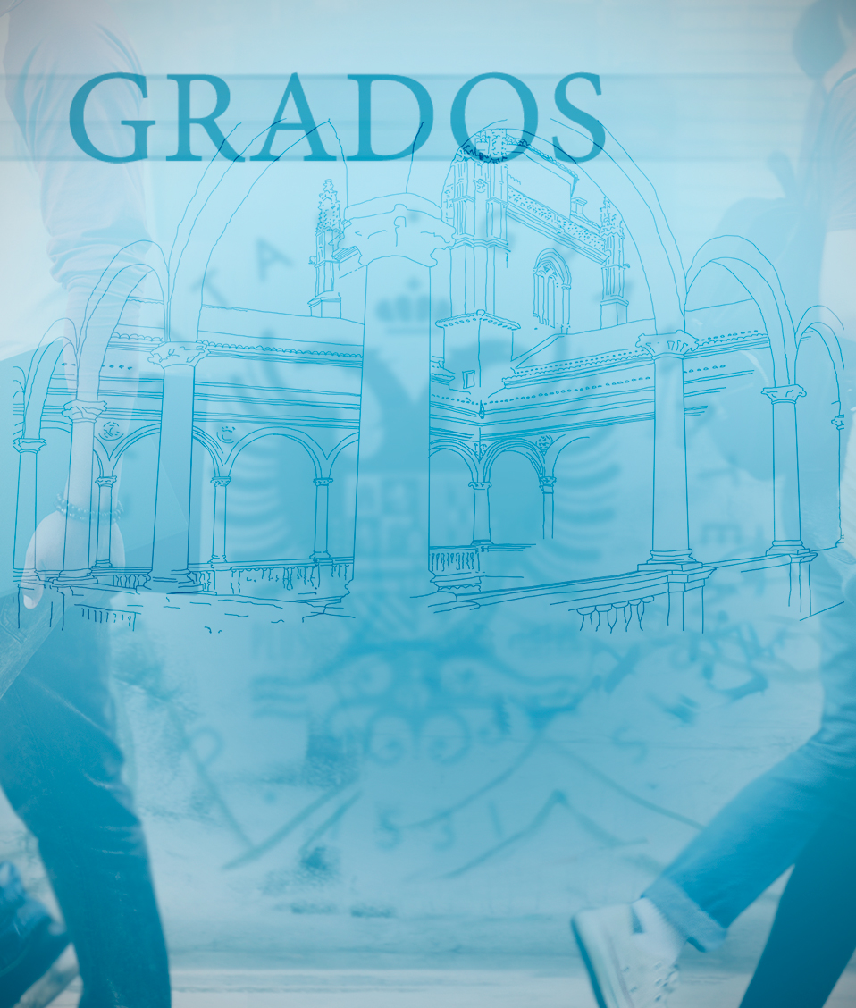 Portada de los grados de la Universidad de Granada con el logo de la insititución