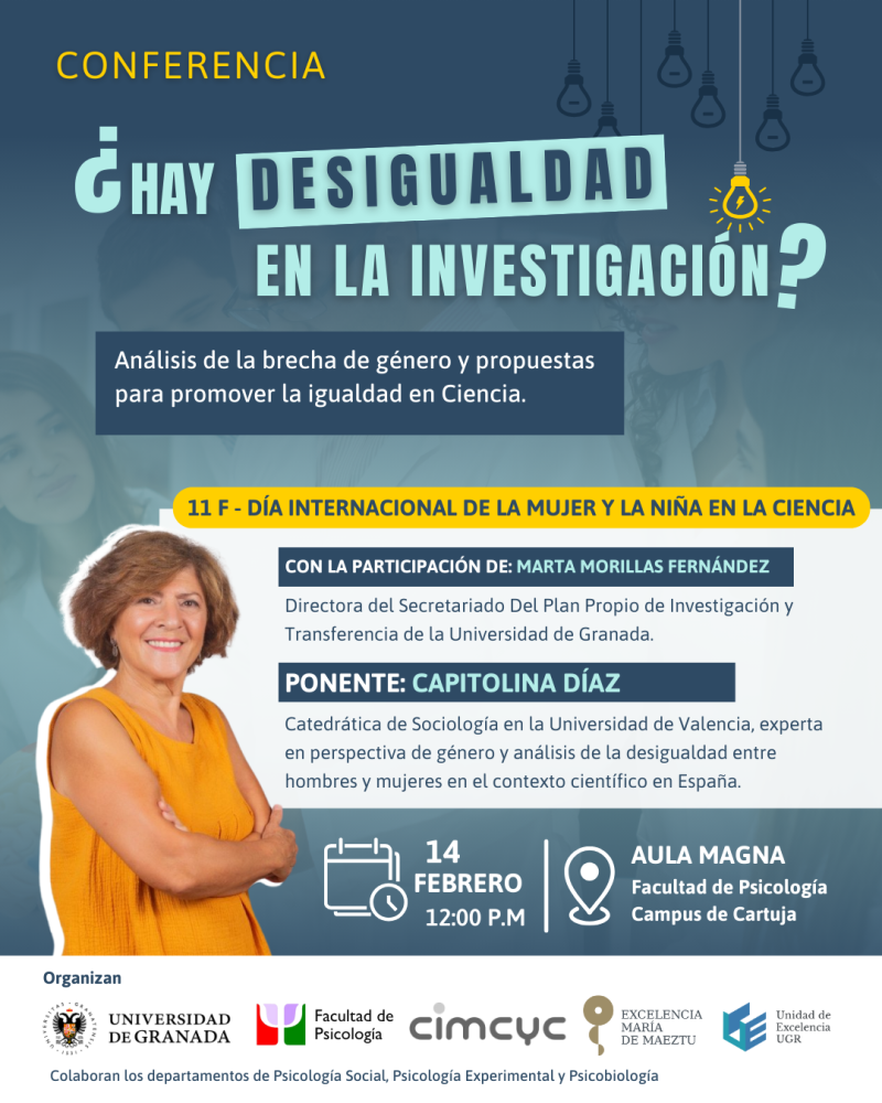 ¿Hay desigualdad en la investigación? Cartel Conferencia